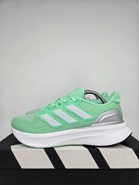 adidas Women's Ultrarun 5 JQ6950 Green Glow Dash Grey Running Shoes Size 8